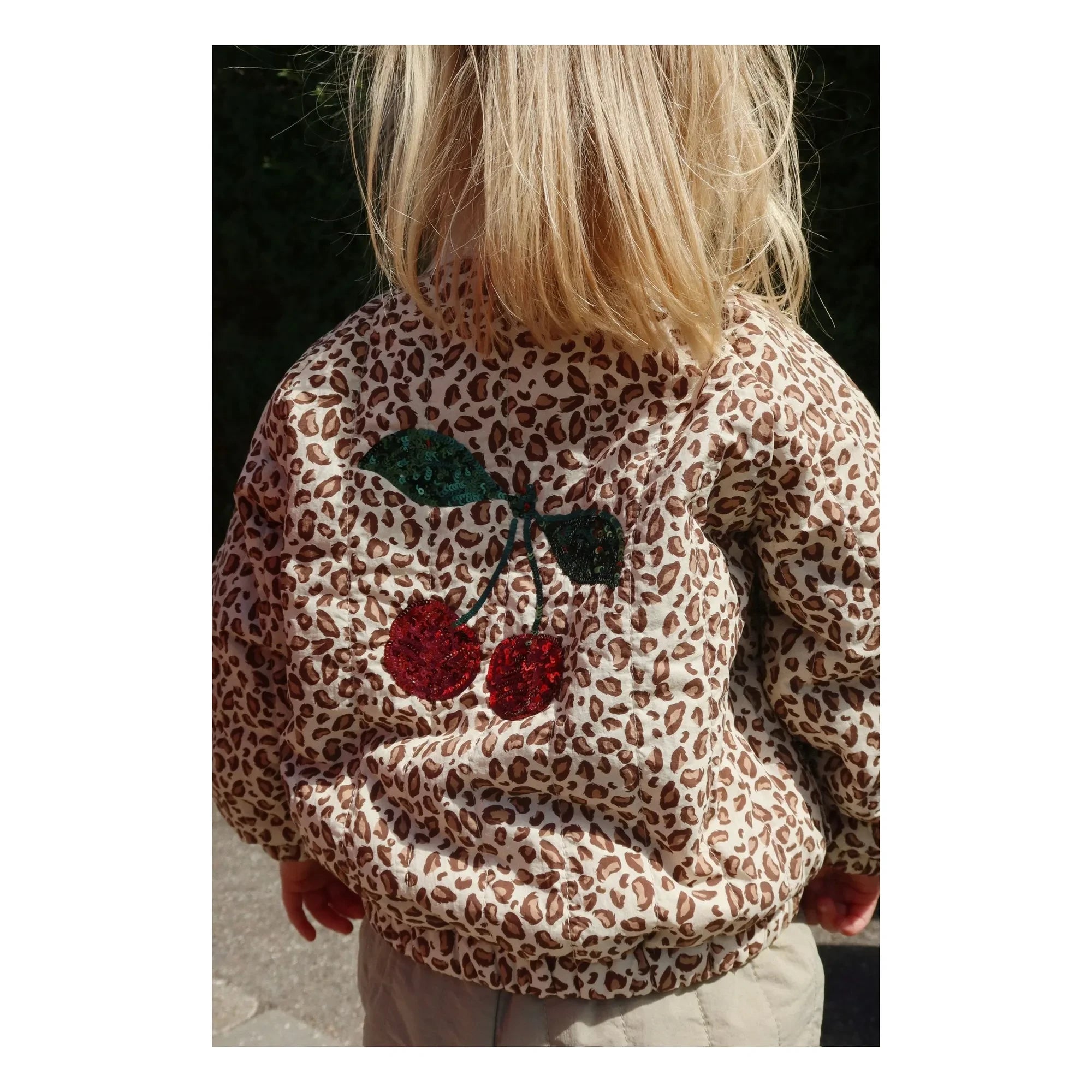 Konges Sløjd - Juno Leopard Pailletten Bomberjacke | Braun