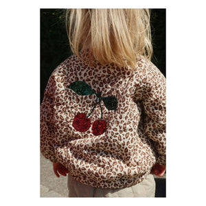 Konges Sløjd - Juno Leopard Pailletten Bomberjacke | Braun