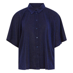 Momoni - Brooklyn Metallic Hemd | Marineblau