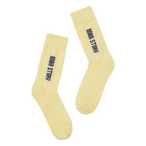 Main Story - Socken aus Bio-Baumwolle | Blassgelb