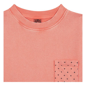 Bonton - Narzissen-Sweatshirt mit Sternentasche | Rosa