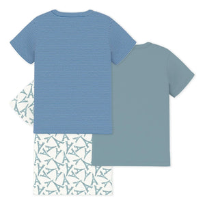 Petit Bateau - 3er-Set Eiffelturm-T-Shirts | Grün
