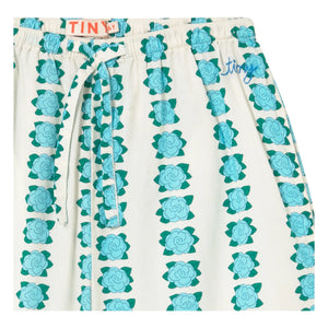 Tinycottons - Hose mit Blumenmuster | Weiß
