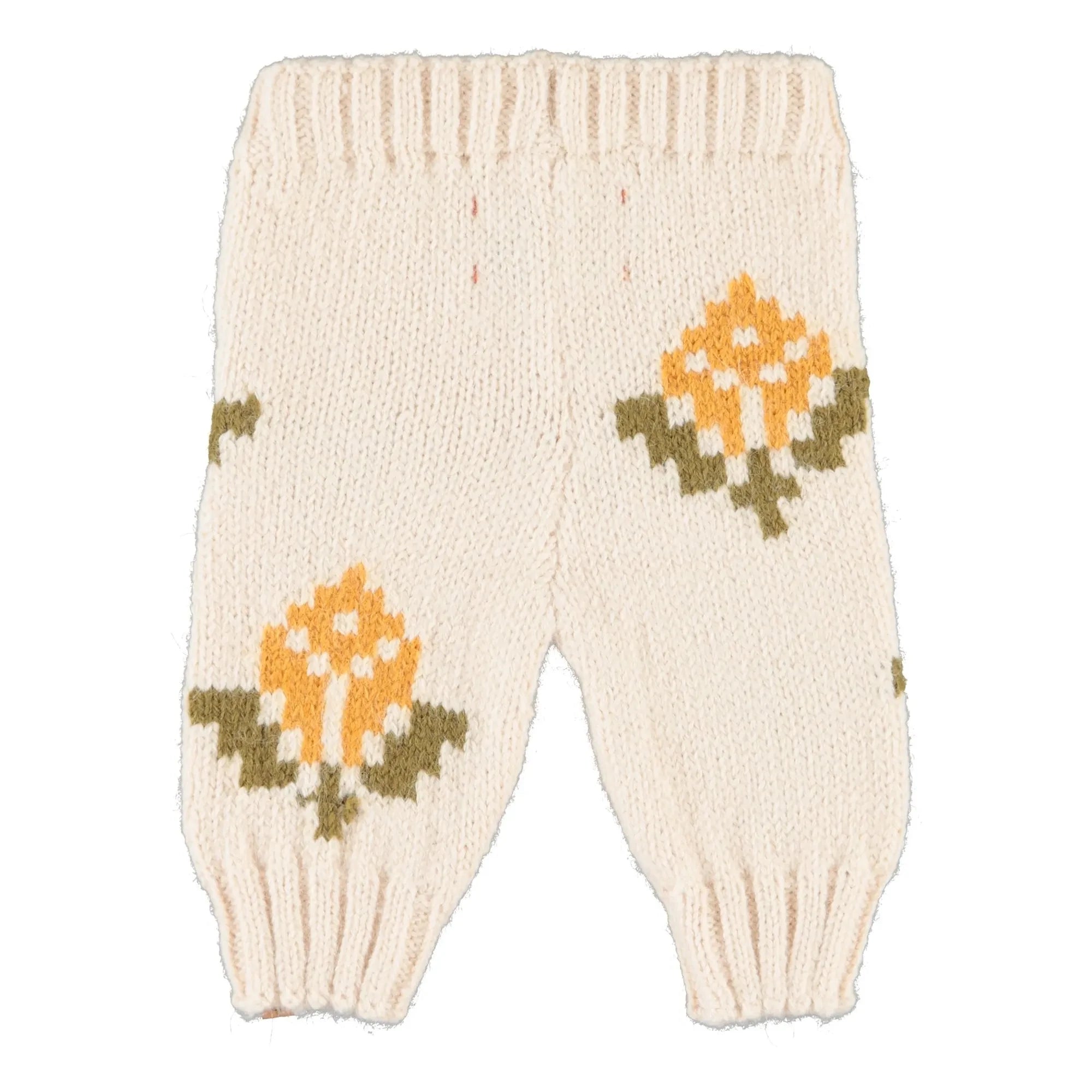 Piupiuchick - Netz-Leggings mit Blumenmuster | Ecru