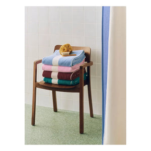 Hay - Çizgili Banyo Havlusu | Bordo