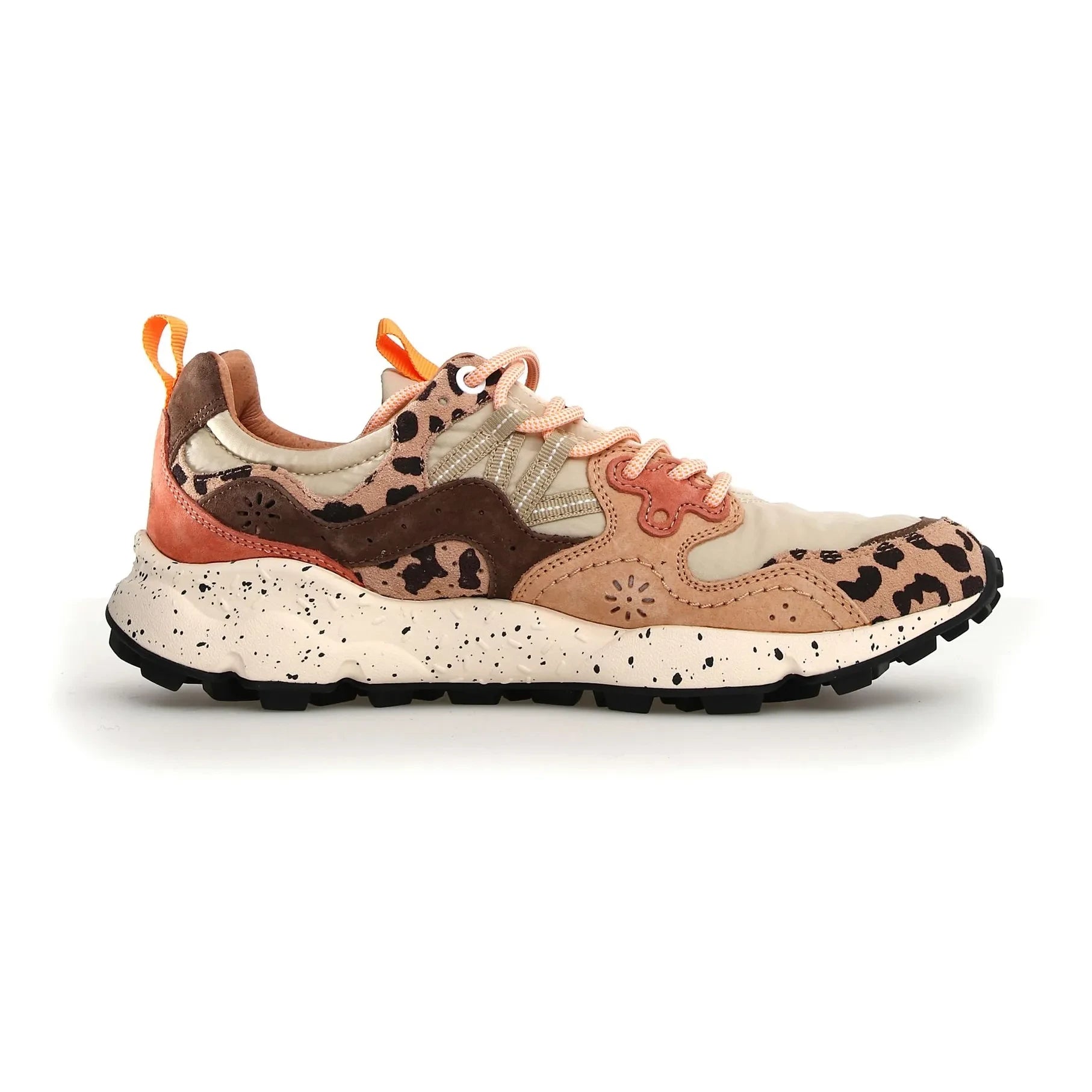 Flower Mountain - Yamano 3 Uni Wildleder, Nylon und bedruckter Sportschuh | Beige