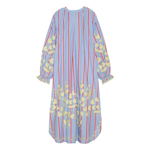 SISSEL EDELBO - Elisabeth Gestreiftes Kleid | Blau