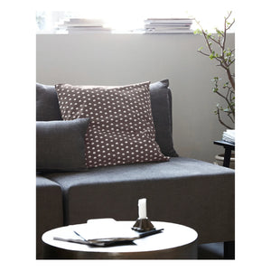 House Doctor - Kissenbezug aus Baumwolle, Schwarz | Grau