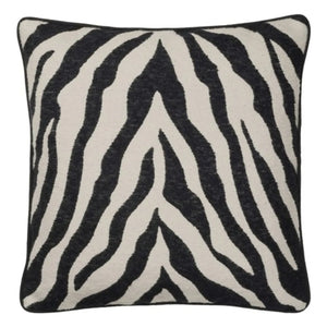 Broste Copenhagen - Zebra Kissenbezug | Noir/Blanc