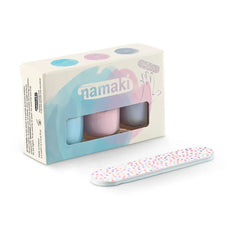 Namaki - 3er-Set abziehbarer Nagellack | Blau