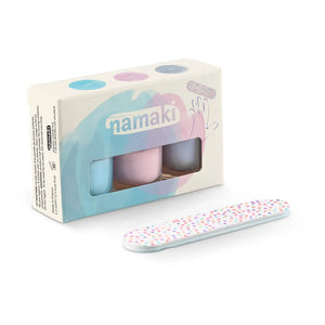 Namaki - 3er-Set abziehbarer Nagellack | Blau