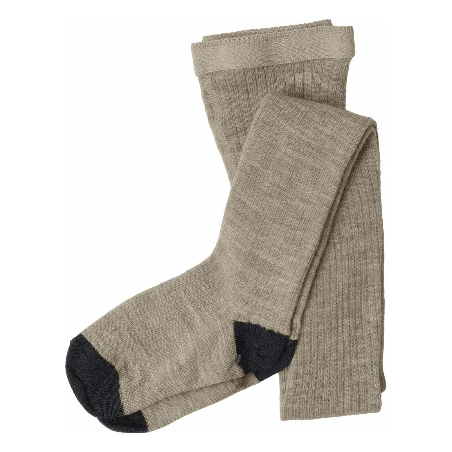 FUB - Strumpfhose mit Wollsocken | Heather Beige