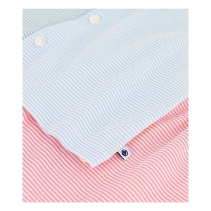 Petit Bateau - Kurzer Schlafanzug mit Colour-Block-Muster Millerais | Blau