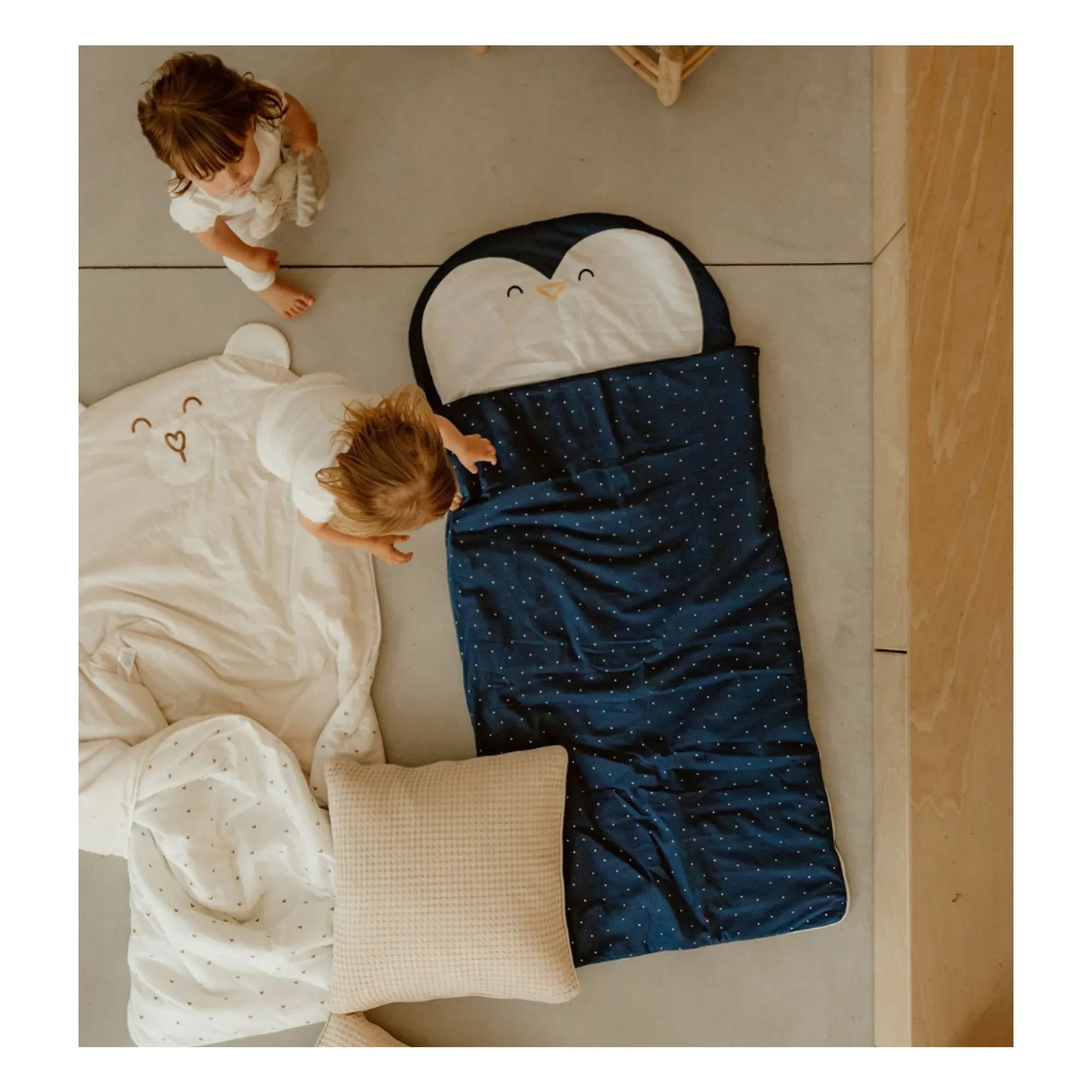 Les Petites Billes - Penguin Ganzjahresschlafsack | Mitternachtsblau