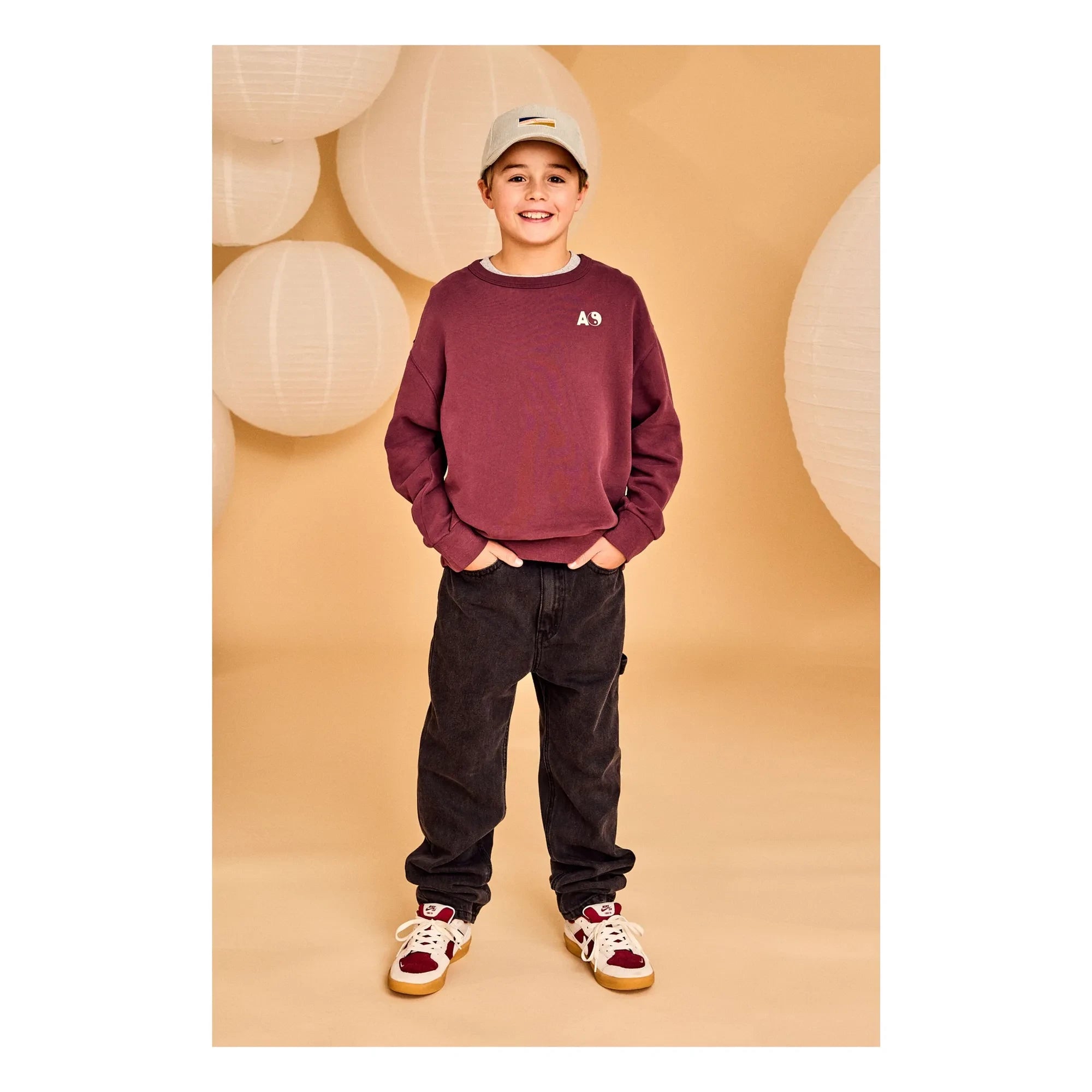 AO76 - Oscar Sorry Bio-Baumwoll-Sweatshirt | Bordeaux