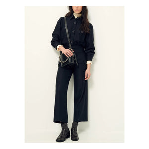 Sessùn – Hose aus recycelter Alberwool-Faser | Schwarz