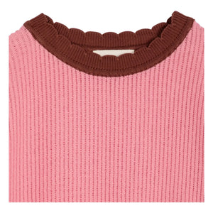 Bobo Choses – Pullover aus Bio-Baumwolle mit Ajourmuster | Rosa