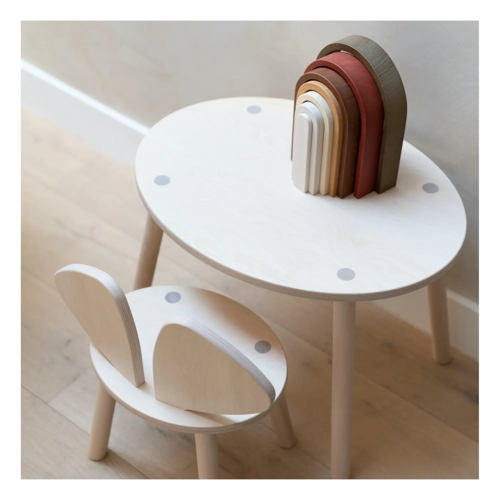 Nofred - Birke Maus Tisch und Stuhl | Birke