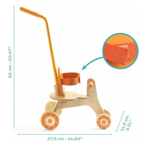 Djeco - POMEA - Dreirad für Puppen | Orange