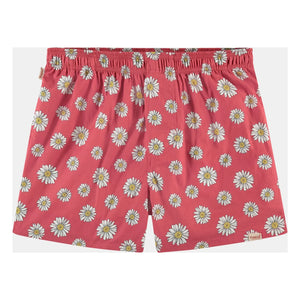 Pockies - Boxershorts mit roten Blumen | Rot