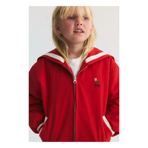 the new society - Buttercup Marinekragen Bomberjacke | Rot