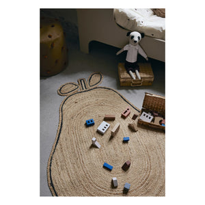 Ferm Living Kids - Birnen-Juteteppich