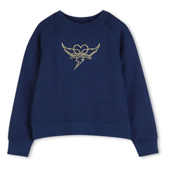 Zadig & Voltaire - Sweat Logo Hearts | Gece mavisi