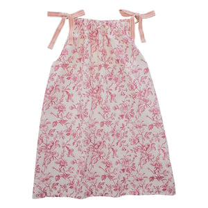 Babe & Tess - Nina Fleurie Trägerloses Kleid mit Kette | Puderrosa