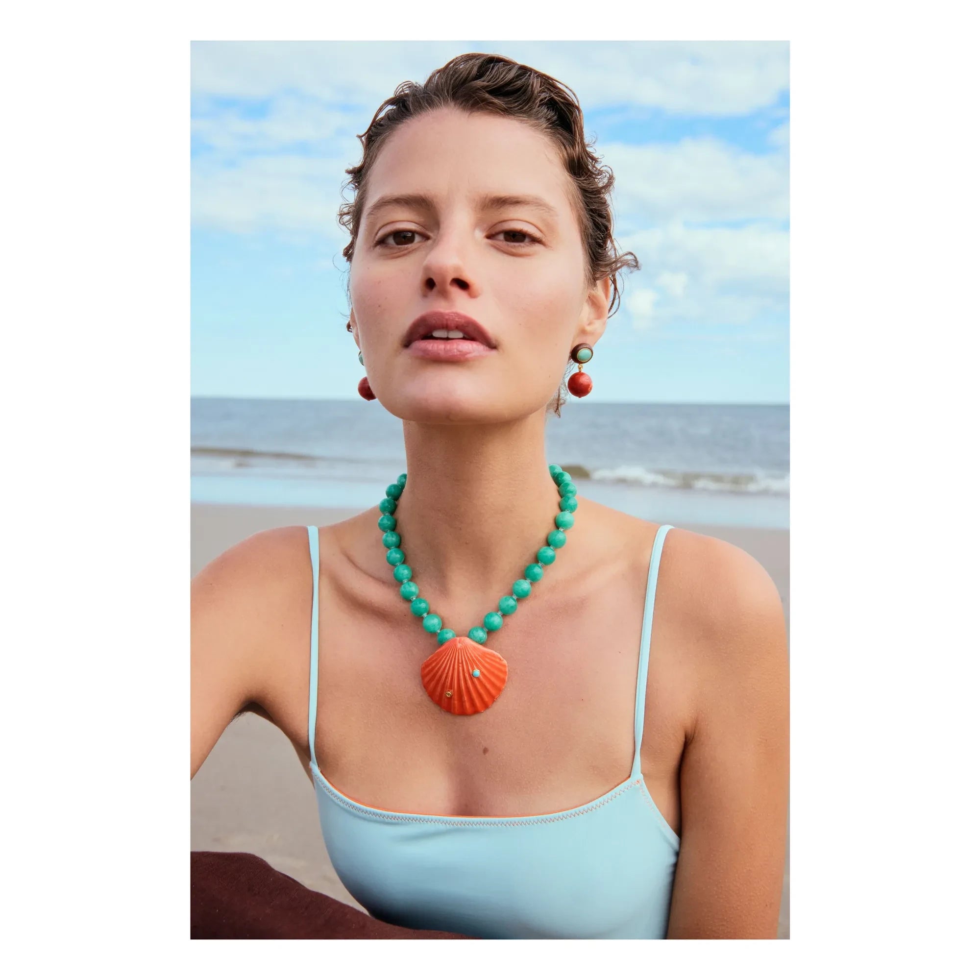 Lizzie Fortunato – Korfu-Muschelkette | Grün