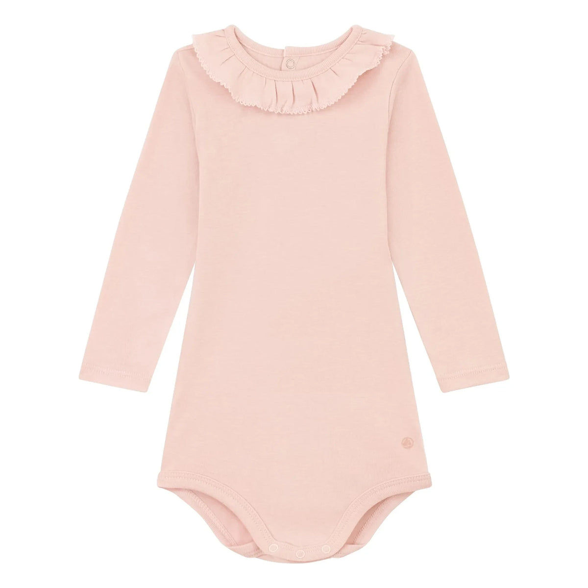 Petit Bateau - Body Collar Uni | Pembe