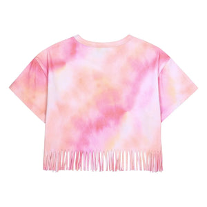 Jelly Mallow - Fransen Batik T-Shirt | Rosa