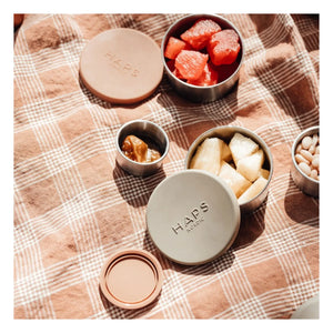 Haps Nordic - Lunchboxen aus Stahl - 3er Set | Grün