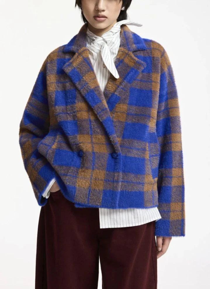 Essentiel Antwerp - Karo-Jacke | Indigo