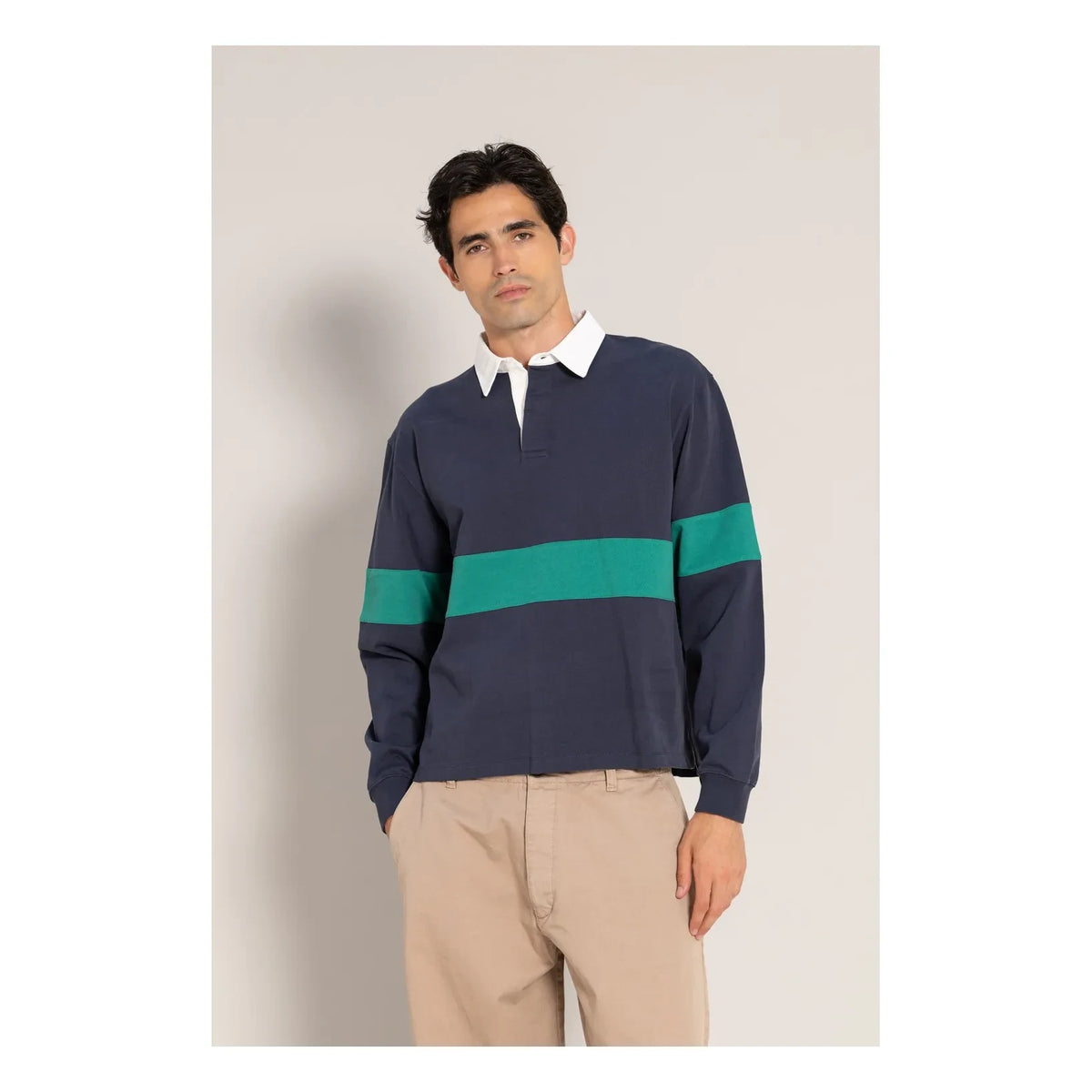 Smallable Man - Fausto Poloshirt aus Bio-Baumwolle | Blau-Schwarz