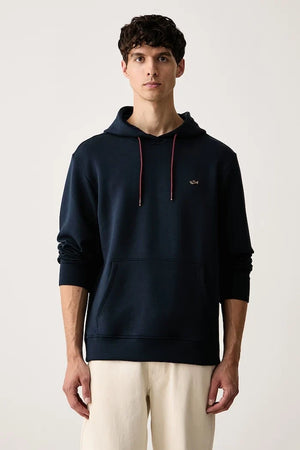Paul&Shark modal karışımlı kapüşonlu erkek sweatshirt