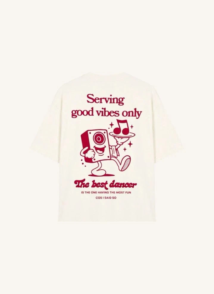 Cos I Said So - "Good Vibes Only" T-Shirt | Weiß