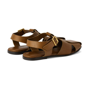 Soeur – Avril Ledersandalen | Bronze