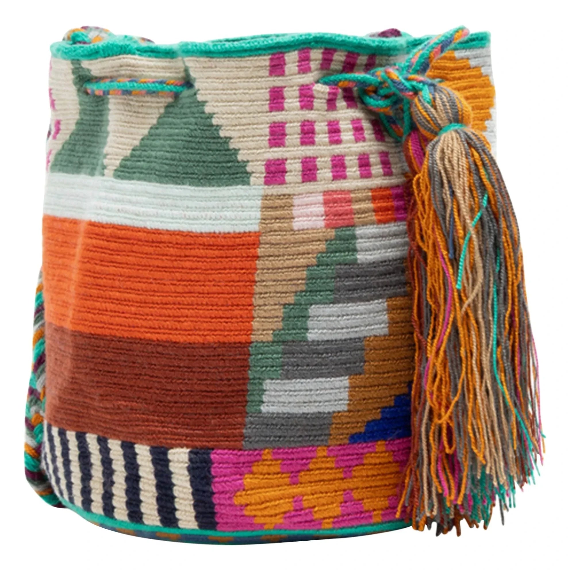 Guanabana - Mittelgroße Lion Crossbody-Tasche | Türkis