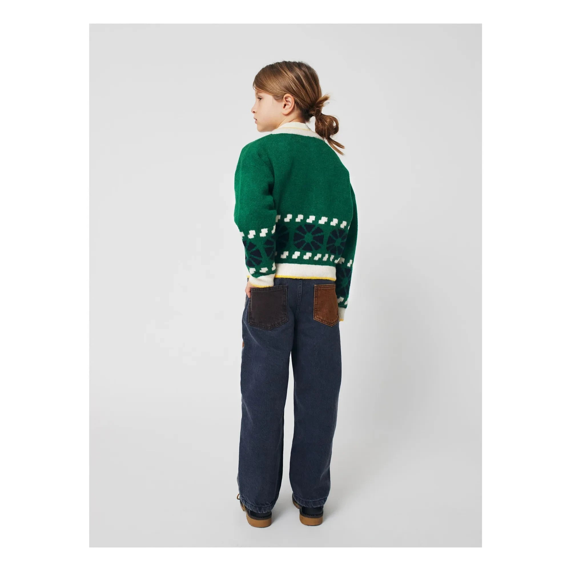 Bobo Choses - Bio-Baumwoll-Yoke-Jeans | Grau