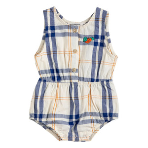 Bobo Choses - Tartan-Overall aus Bio-Baumwolle | Ecru