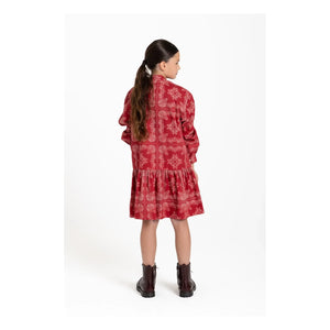 Hundred Pieces - Romy Bandana Elbise | Koyu kırmızı