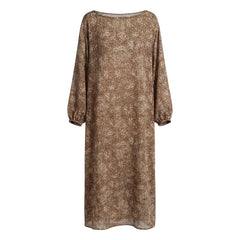 Vanessa Sposi - Vanessa Sposi X Laura Brown: Seiden-Kaftan-Kleid | Sand