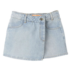 Fabula - Kurzer Rock aus Hellblauem Denim