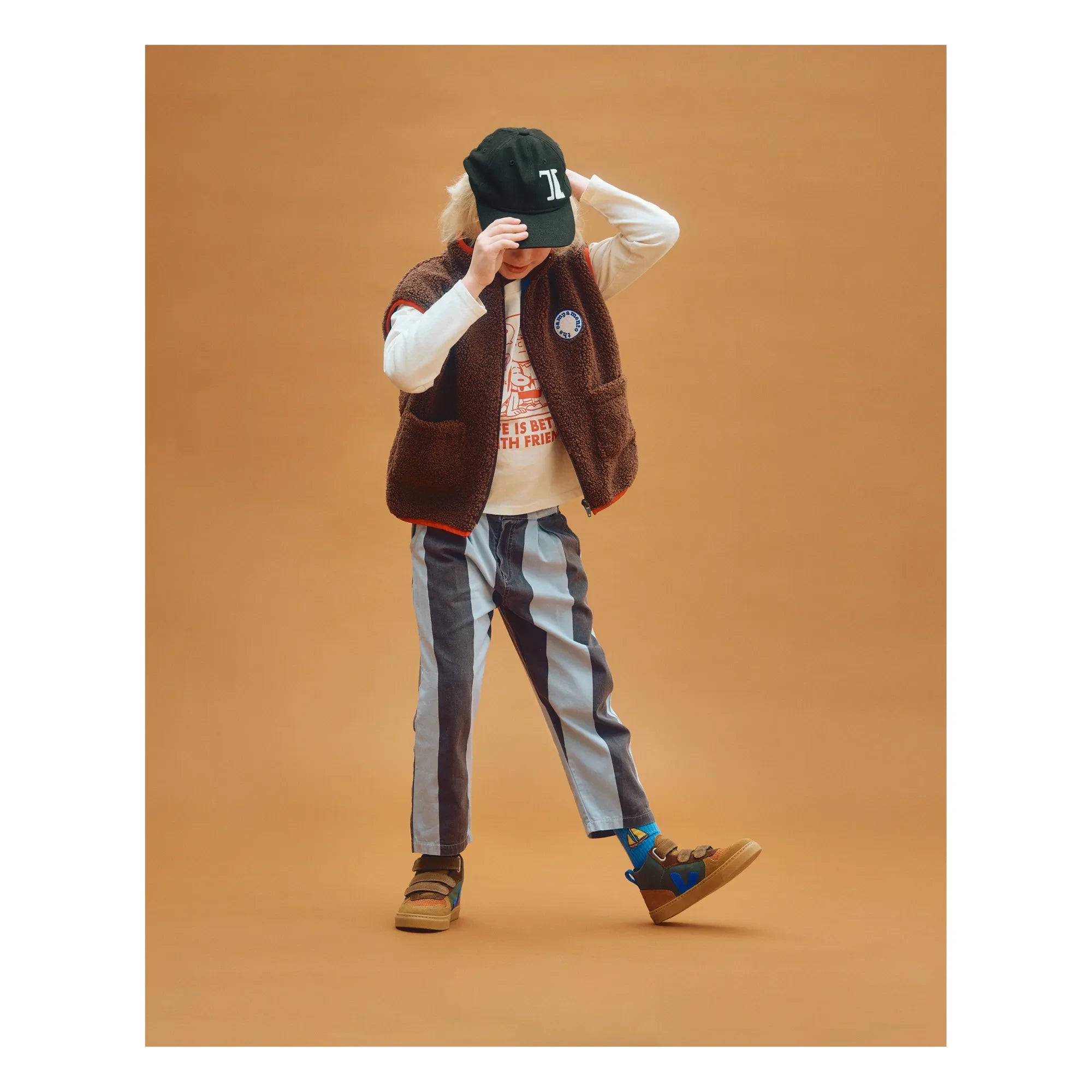 Veja - V-10 Velcro Wildleder Mid-Top Sneaker | Braun