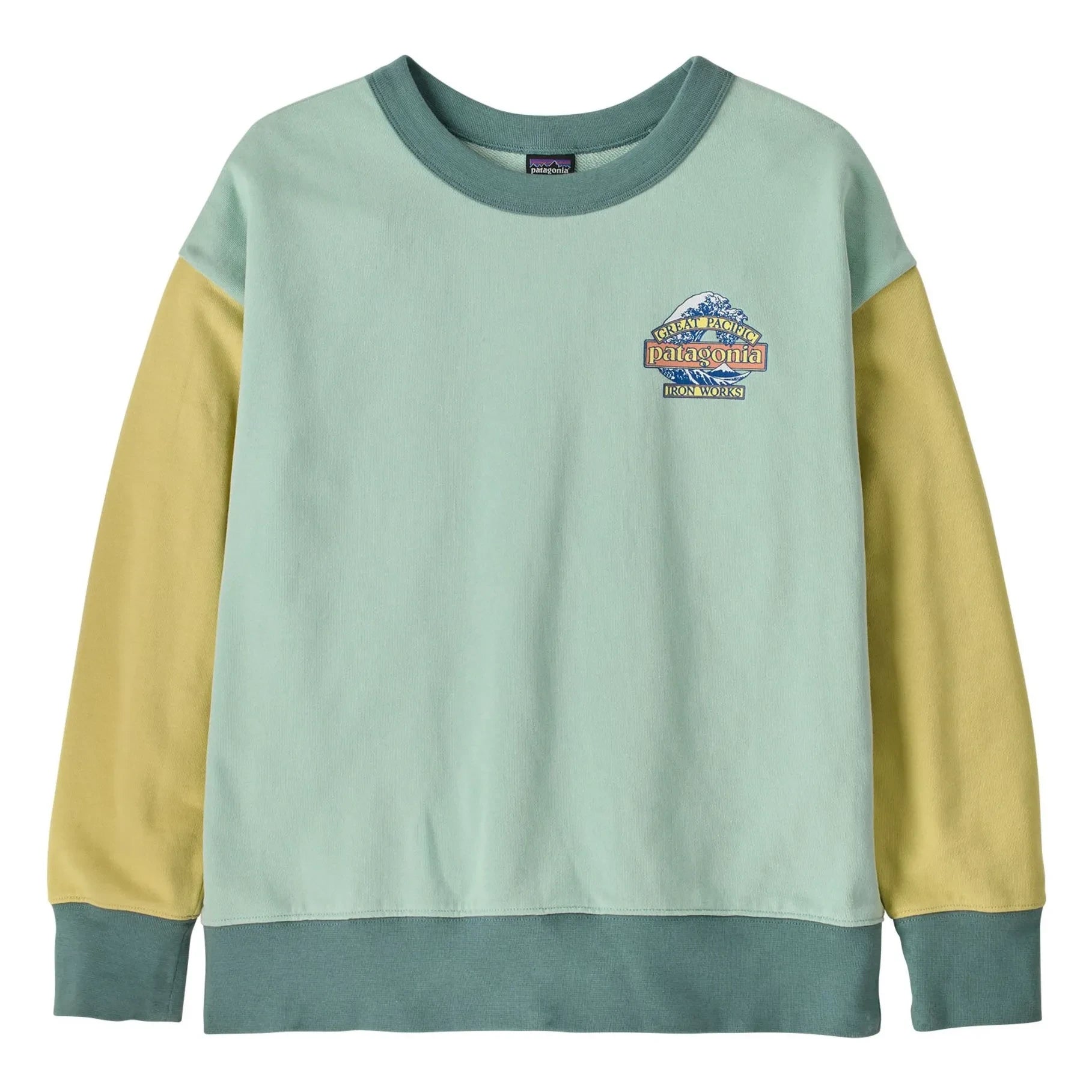 Patagonia – Sweatshirt Great Waves Bio-Baumwolle | Hellblau