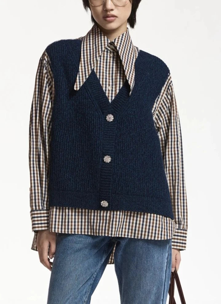 Essentiel Antwerp - Kute Mix Bluse | Grau