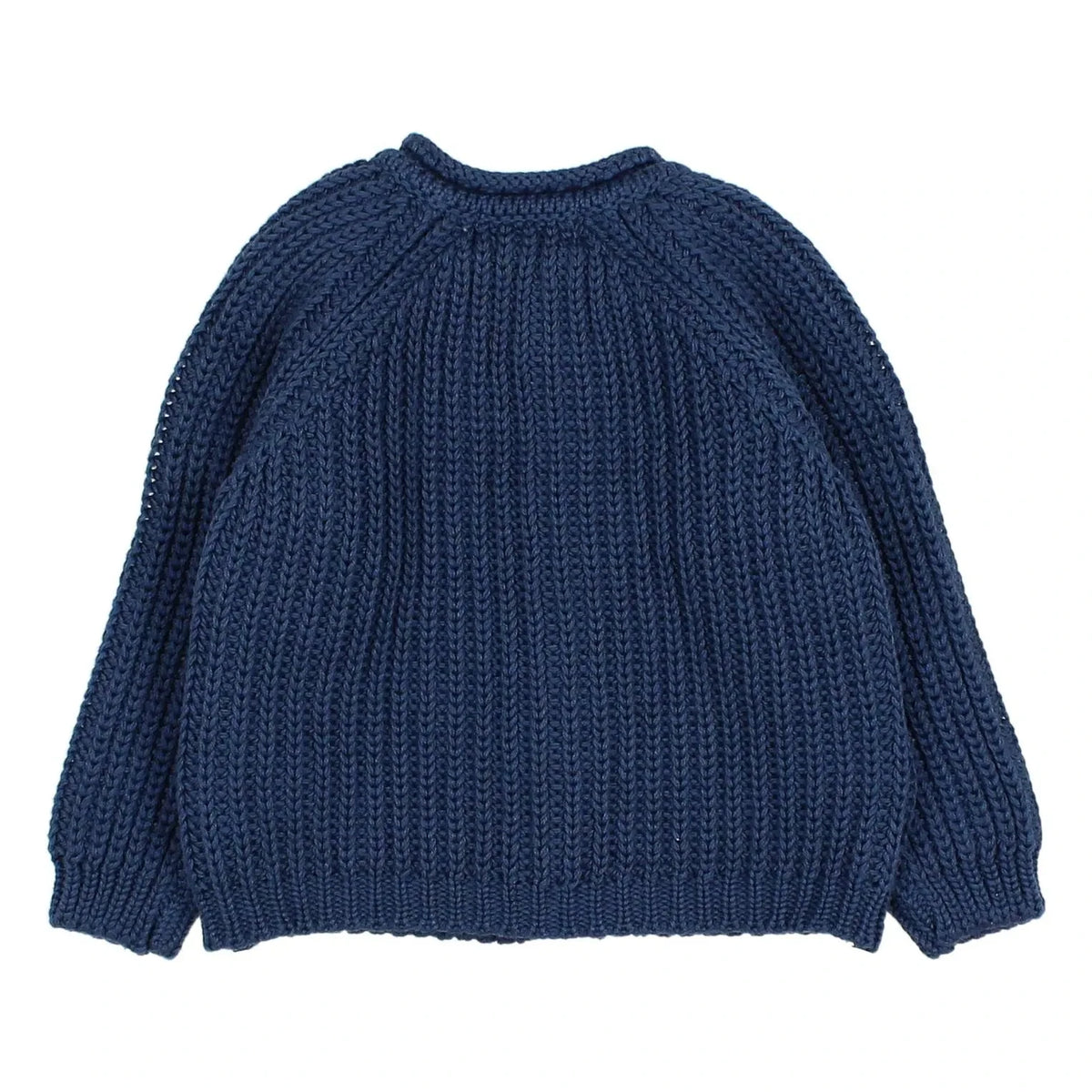 Búho - Côtes Perlées Bio-Baumwollstrickjacke | Marine