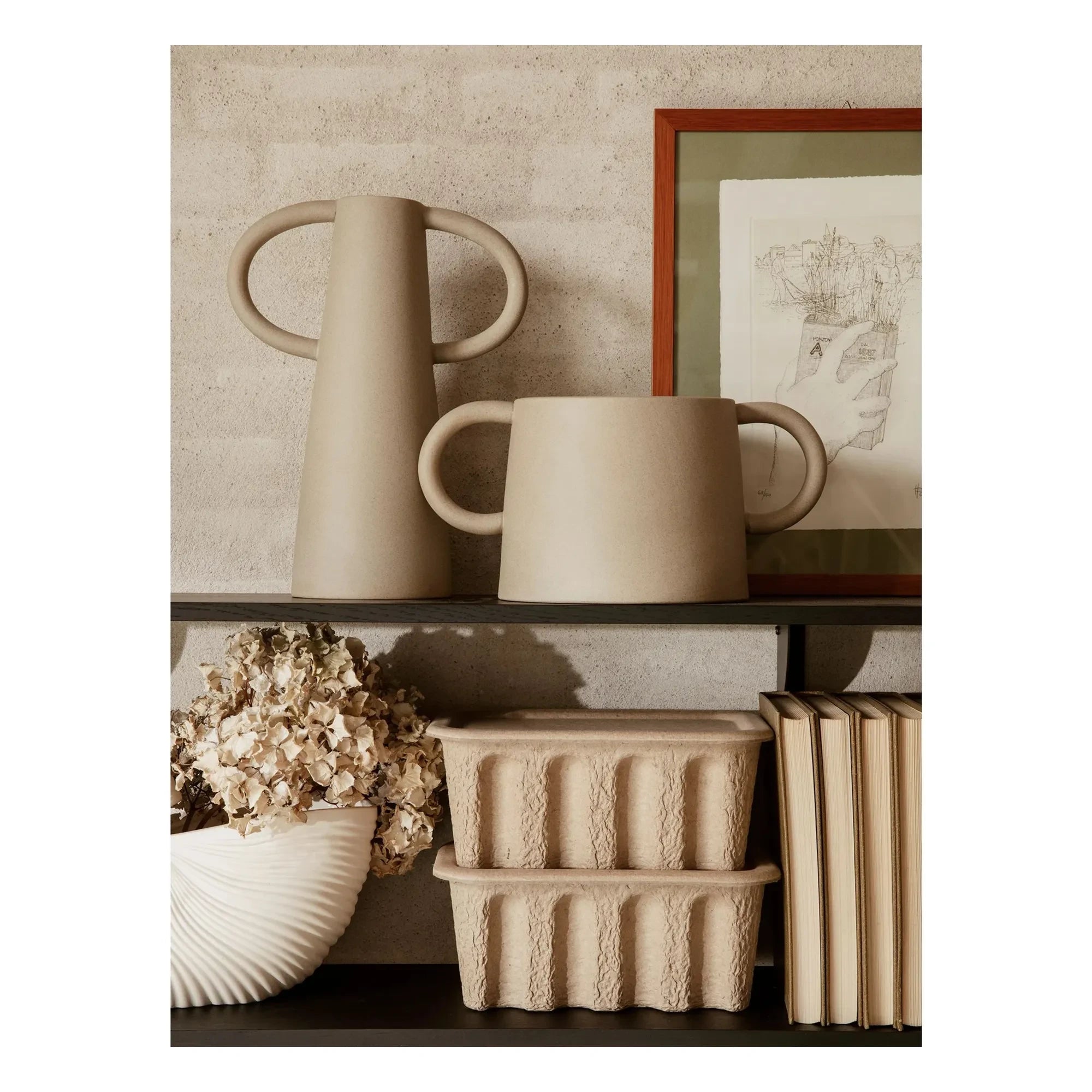 Ferm Living - Papier-Aufbewahrungsboxen - 2er-Set