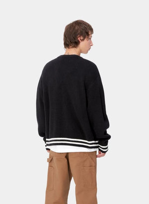 Carhartt WIP - Braune Enten Strickjacke | Schwarz