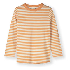 Gray Label – Gestreiftes T-Shirt aus Bio-Baumwolle | Aprikose